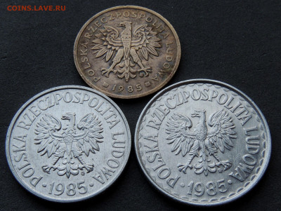 Польша погодовка 3 монеты 1985 до 24.03.2024 - 3 монеты 1985 .JPG