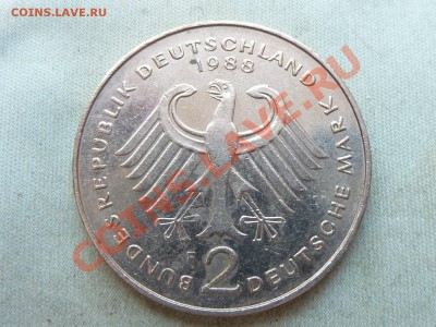 С РУБЛЯ  ФРГ 2 марки Людвиг Эрхард, 40 лет ФРГ  до 20.01.12 - MEMO0028.JPG
