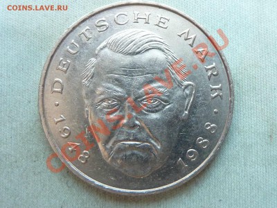 С РУБЛЯ  ФРГ 2 марки Людвиг Эрхард, 40 лет ФРГ  до 20.01.12 - MEMO0027.JPG