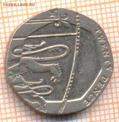 Великобритания 20 пенсов 2011 г., до 24.03.2024 г. в 22.00 п - Великобритания 20 пенсов 2011 428а