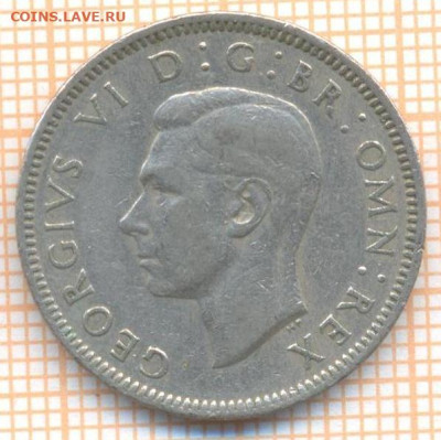 Великобритания 1 шиллинг 1950 г., до 24.03.2024 г. в 22.00 п - Великобрит 1 шиллинг 1950 432а