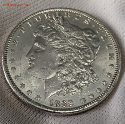 1 Доллар США 1889 (Морган) UNC до 21.03.2024 с 200 руб. - 2