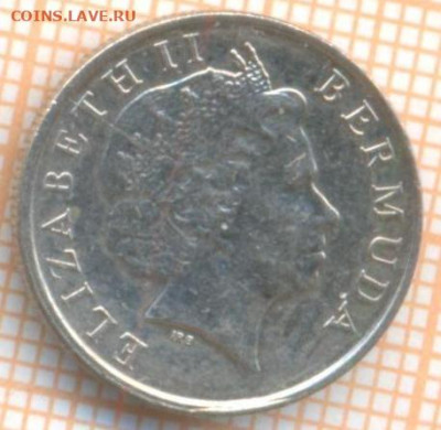 Бермуды 10 центов 2008 г., до 25.03.2024 г. в 22.00 по Москв - Бермуды 10 центов 2008 470а