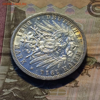 3 марки 1914 г Пруссия, Германия Вильгельм II Мундир - 118