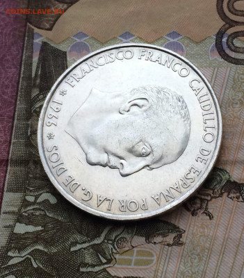 Испания 100 песет 1966 год. Франсиско Франко. 21.03 - 77