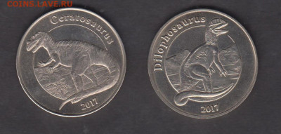 MAYOTTE 2017 Un fr динозавры 2 монеты до 24 03 - 8