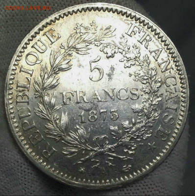 5 Франков 1873 года до 23.03.22.00 - IMG-20240320-WA0007