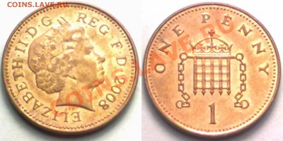 Великобритания 1  PENNY 2008г. до 19.01.12 в 22:00МСК - 1p2008
