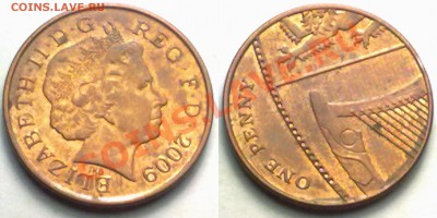 Великобритания 1  PENNY 2009г.(ЩИТ) до 19.01.12 в 22:00МСК - 1p2009