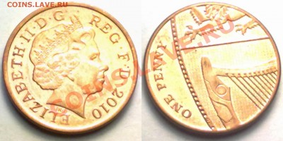 Великобритания 1  PENNY 2010г.(ЩИТ) до 19.01.12 в 22:00МСК - 1p2010