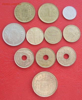 Испания 11 штук. 1966-1999. - Испания 11 штук - 1