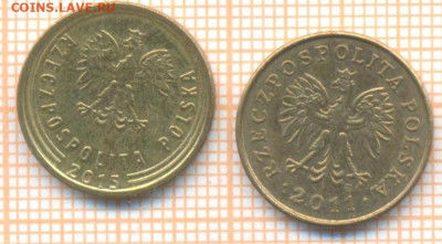 Польша 2 гроша 2011,15 г., до Польша 2 гроша 2011,15 г. - Польша 2 гроша 2шт 5 117