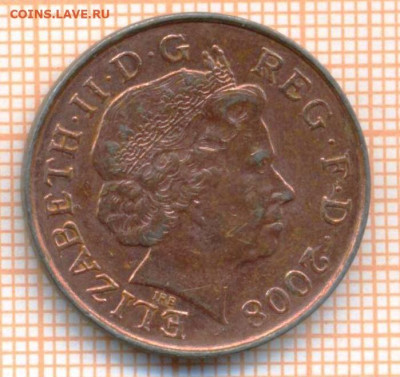 Великобритания 2 пенса 2008 г., до 27.03.2024 г. в 22.00 по - Великобритания 2 пенса 2008 511а