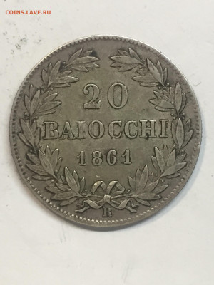 Ватикан, Папская область 20 Байокко 1861, до 28.03.2024 - F43308E0-642E-46E9-A2DA-17E424B81C5A