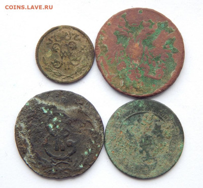 Сибирская копейка 1769 года+3 медных монеты РИ - DSCN8143.JPG