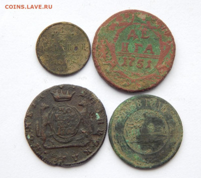 Сибирская копейка 1769 года+3 медных монеты РИ - DSCN8142.JPG