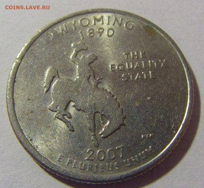 25 центов 2007 Вайоминг США №3 29.03.2024 22:00 МСК - CIMG8057.JPG