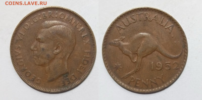 Австралия 1 пенни 1952 года Георг VI - 26.03 - IMG_20240317_110841