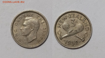 Новая Зеландия 3 пенса 1952 г Георг VI - 26.03 - IMG_20240316_120834