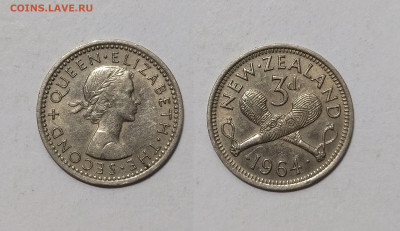 Новая Зеландия 3 пенса 1964 г Елизавета II - 26.03 - IMG_20240316_120851