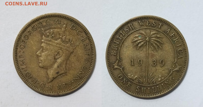 Британская Западная Африка 1 шиллинг 1939г Георг VI - 26.03 - IMG_20240316_122537