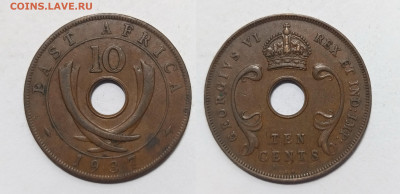 Британская Восточная Африка 10 центов 1937 г Георг VI- 26.03 - IMG_20240317_111150