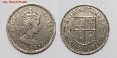 Британский Маврикий 1 рупия 1978 г Елизавета II - 26.03 - IMG_20240317_110947