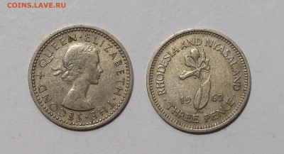 Родезия и Ньясаленд 3 пенса 1962 года - 26.03 - IMG_20240316_120558