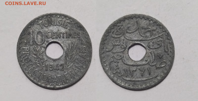 Французский протекторат Тунис 10 сантим 1942 года - 26.03 - IMG_20240317_110459