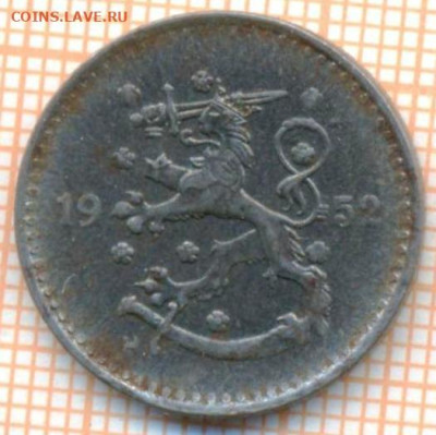 Финляндия 1 марка 1952 г., до 31.03.2024 г. в 22.00 по Москв - Финляндия 1 марка 1952 526