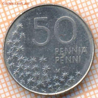 Финляндия 50 пенни 1992 г., до 31.03.2024 г. в 22.00 по Моск - Финляндия 50 пенни 1992 527а