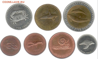 Тристан да Кунья 2008 7 монет - тдк р
