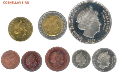 Остров Гоф 2009 8 монет - гоф а
