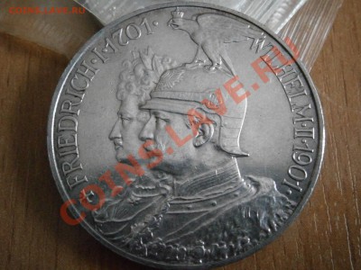 ( Ag ) 5 марок 1901 г. 200 лет Пруссии до 19.01.12 в 22.00 - P1030013.JPG