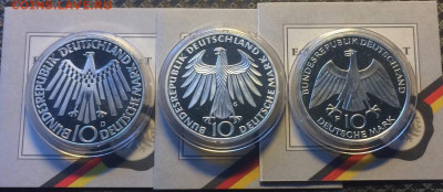 ФРГ 10 марок 1972 г. Олимпиада Мюнхен 72.3 шт. Фикс до 28.0 - 18