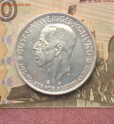 Швеция 5 крон 1935 г.500 лет Риксдагу - шведскому парламенту - 69