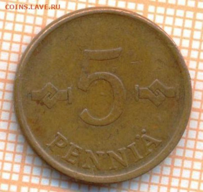 Финляндия 5 пенни 1963 г., до 01.04.2024 г. в 22.00 по Москв - Финляндия 5 пенни 1963 546