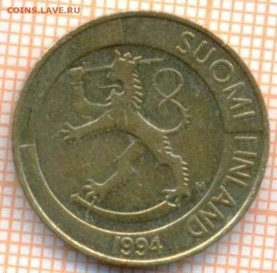 Финляндия 1 марка 1994 г., до 01.04.2024 г. в 22.00 по Моск - Финляндия 1 марка 1994 549
