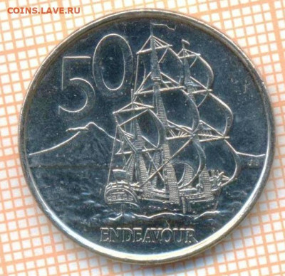 Новая Зеландия 50 центов 2009 г., до 01.04.2024 г. в 22.00 - Новая Зеландия 50 центов 2009 552а