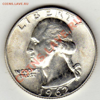 Ag США 25 ЦЕНТОВ 1962 ДО 19.01.12 В 22Ч (1326) - img171