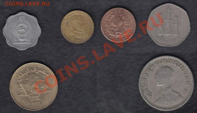 6 монет Мира до 17.01.2012 21-30 - Остальное 2р