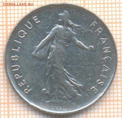 Франция 5 франков 1978 г., до 02.04.2024 г. в 22.00 по Моск - Франция 5 франков 1978 573а