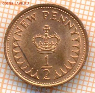 2 пенни 1977 г., до 02.04.2024 г. в 22.00 п - Великобритания полпенни 1972 575а