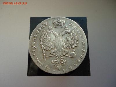 Рубль  1727  года  Московский Тип " Сертификат Подлинности " - 2.JPG