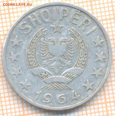 Албания 1 лек 1964 г., до 03.04.2024 г. в 22.00 по Москве - Албания 1 лек 1964 60 17