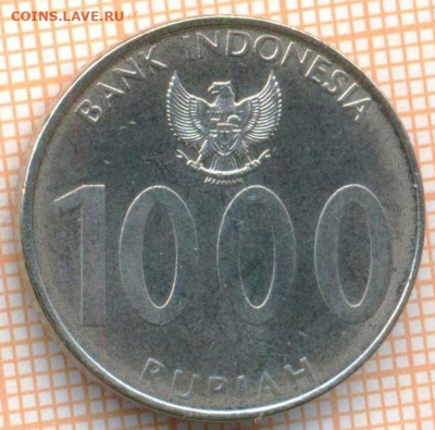 Индонезия 1000 рупий 2010 г., до 03.04.2024 г. в 22.00 по Мо - Индонезия 1000 рупий 2010 583а