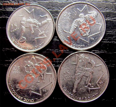 G02 Канада подборка 25¢ из обращения, 4 шт. до 21.01 в 22°° - G02 Canada 25c CIRC 4 pcs_1