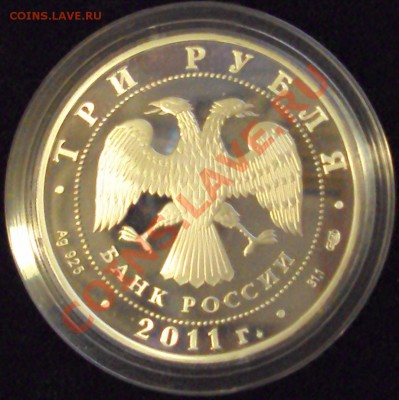 3 рубля, 2011 г., Столетие создания РОК, до 21.01.2012 22-00 - revers.JPG