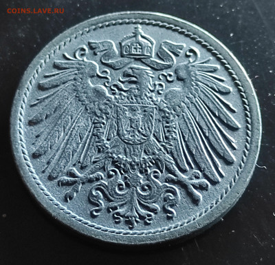 Германия 10 пфеннигов 1918 цинк до 04.04.2024 - IMG_20240325_062527