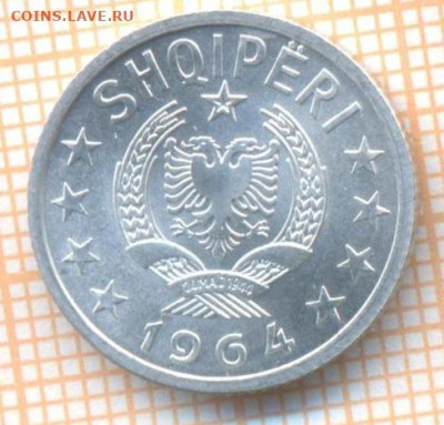 Албания 5 киндарок 1964 г., до 05.04.2024 г. в 22.00 по Моск - Албания 5 киндарок 1964 60 35